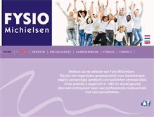 Tablet Screenshot of fysiomichielsen.nl